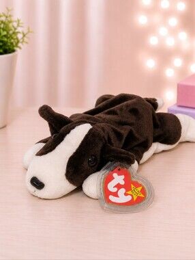 Bruno TY Beanie Baby Dog Plush Bull Terrier